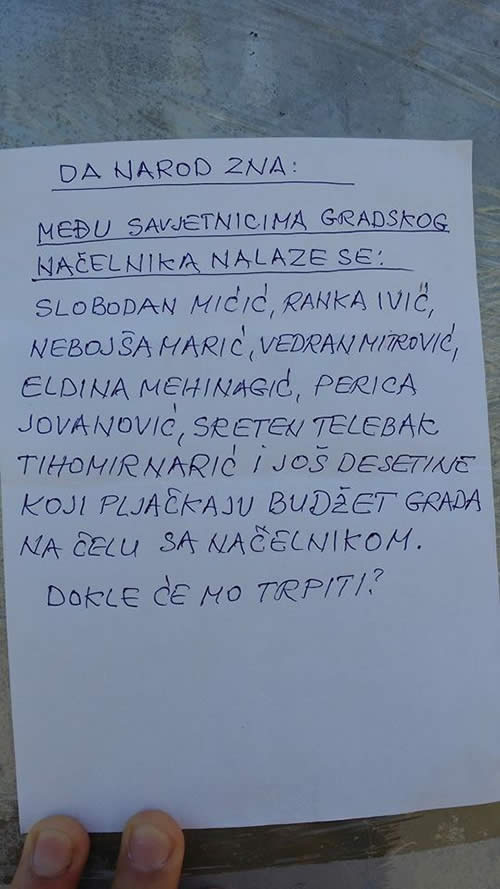 Savjetnici Obrena Petrovića - letak ručni rad