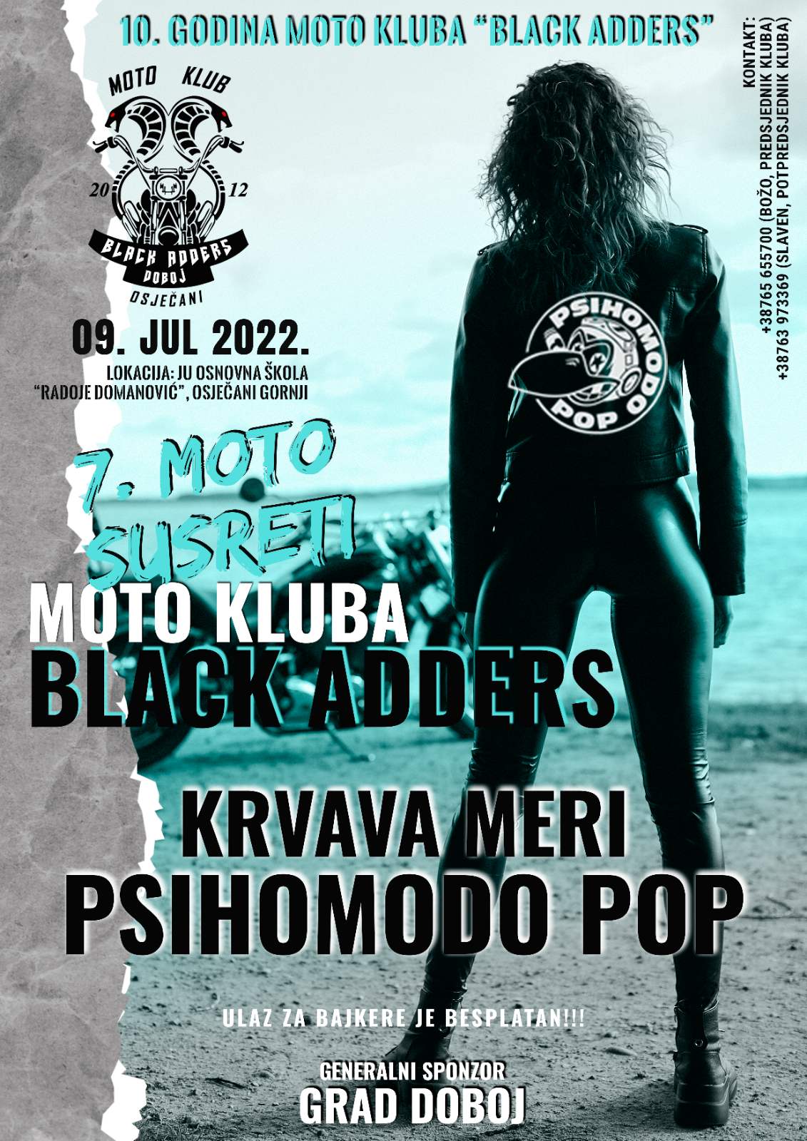 U Osječanima nastupa Psihomodo pop na 7. moto skupu MK „Black Adders”