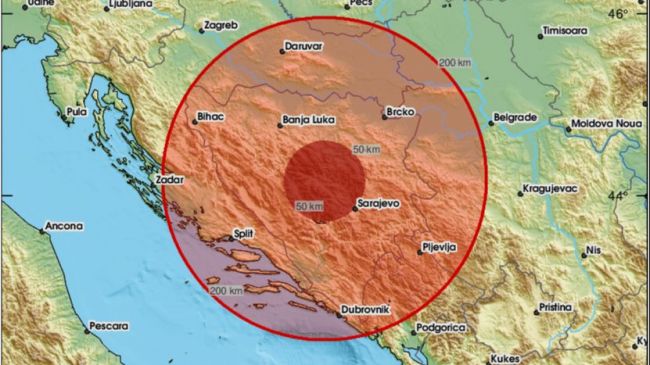 FOTO: Dobojski Info | 3,5 STEPENI PO RIHTERU Zemljotres pogodio BiH. "Jak udar, kratko trajao"
