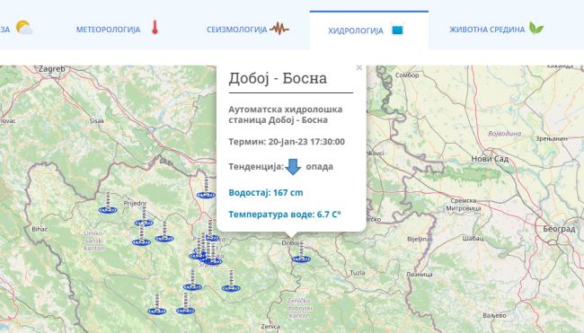 FOTO: Dobojski Info | DOBOJ: Vodostaj Bosne i dalje u padu