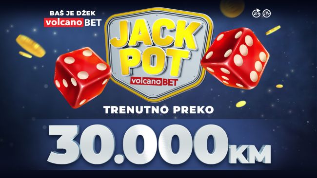 SPEKTAKULARNA PRILIKA ZA VOLCANOBET IGRAČE Volcano Jackpot preko 30.000KM