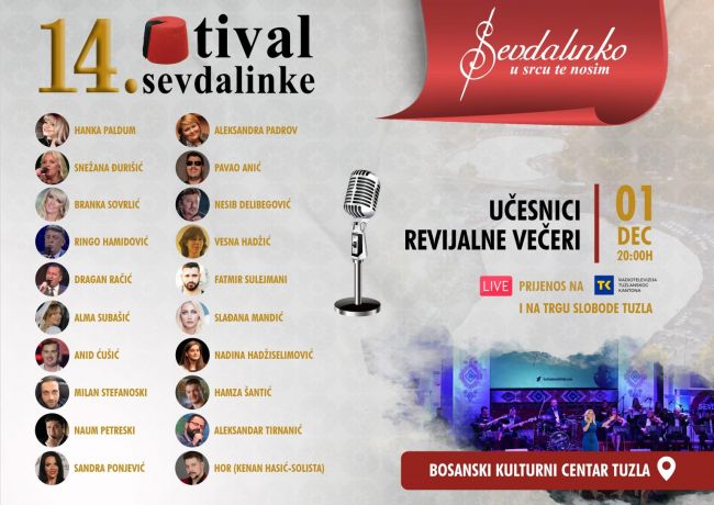 FOTO: Dobojski Info | MUZIČKI SPEKTAKL U TUZLI: Počela prodaja ulaznica za 14. festival sevdalinke