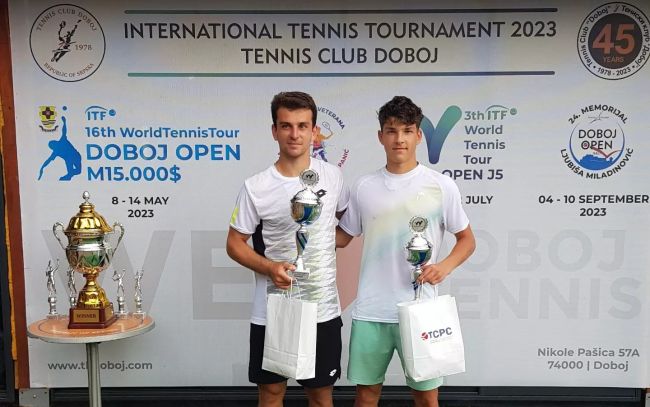 FOTO: Dobojski Info | DOBOJ: Uspješno završen 16. "ITF Doboj Open", trofej podigao Ergi Kirkin iz Turske!