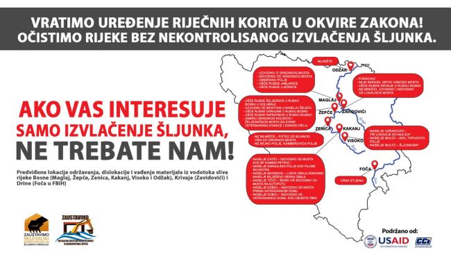 a li su lokalne zajednice spremne da doprinesu rješavanju problema nelegalne i nekontrolisane eksploatacije šljunka?