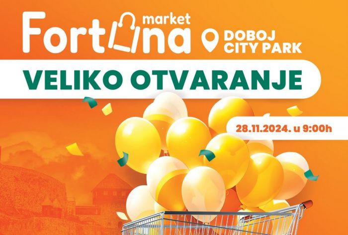 FOTO: Dobojski Info | Svečano otvaranje Fortuna marketa u Doboju 28. novembra