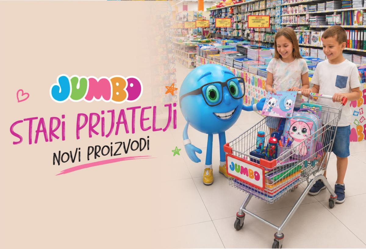 Prijatelji te čekaju u školi. Sve ostalo čeka te u JUMBO-u.