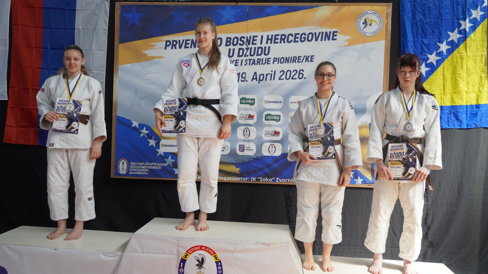 DOBOJ: Džudistkinje Athlete M briljirale na Prvenstvu BiH u Zvorniku