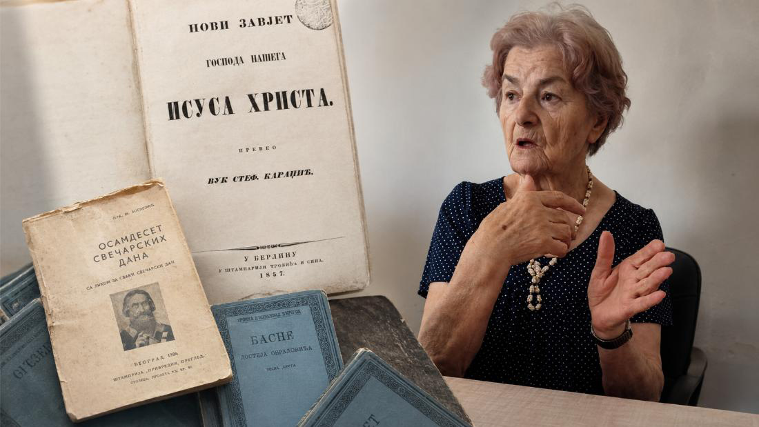 (FOTO) Vrijedan poklon Narodnoj biblioteci Doboj: Miholjka Tešić darovala knjige stare više od jednog vijeka