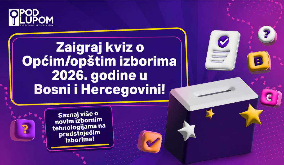 NOVI KVIZ PRED OPŠTE IZBORE: Provjerite znate li kako se glasa uz nove tehnologije