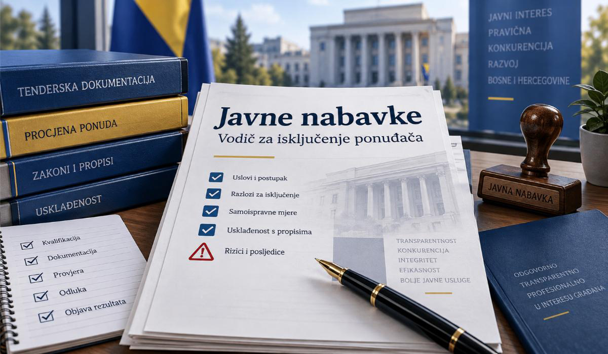 Novi vodič za javne nabavke: Kada ponuđač može biti isključen i kako može dokazati da je ponovo pouzdan