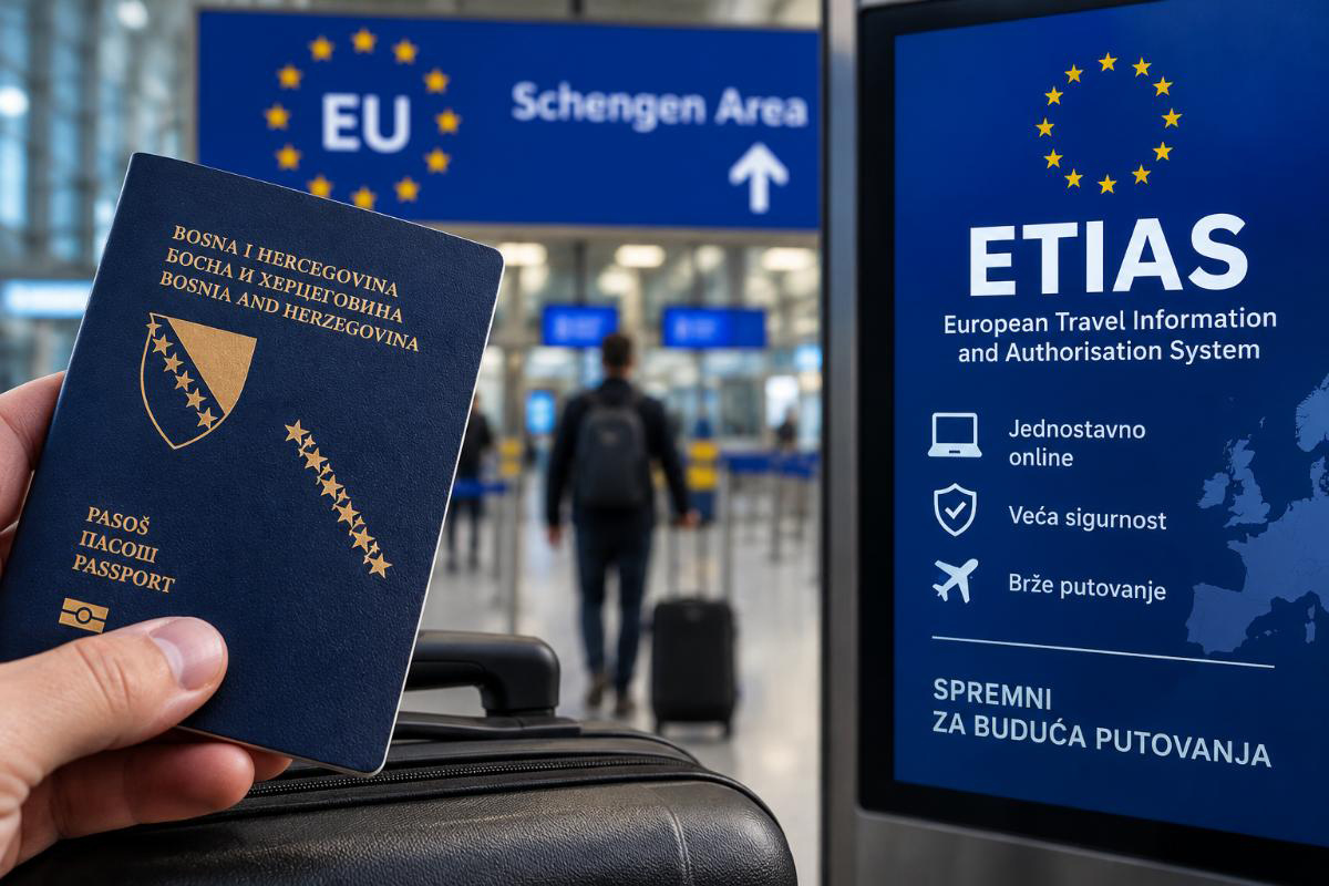 ETIAS donosi nova pravila za putovanja u EU: Građani BiH imaće najmanje šest mjeseci za prilagođavanje