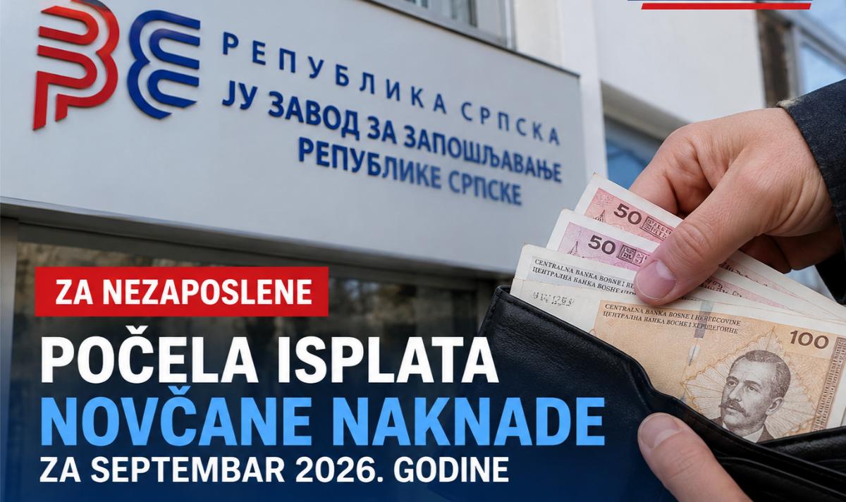 Počela isplata novčane naknade za nezaposlene u Srpskoj: Pravo ostvarilo 2.039 korisnika