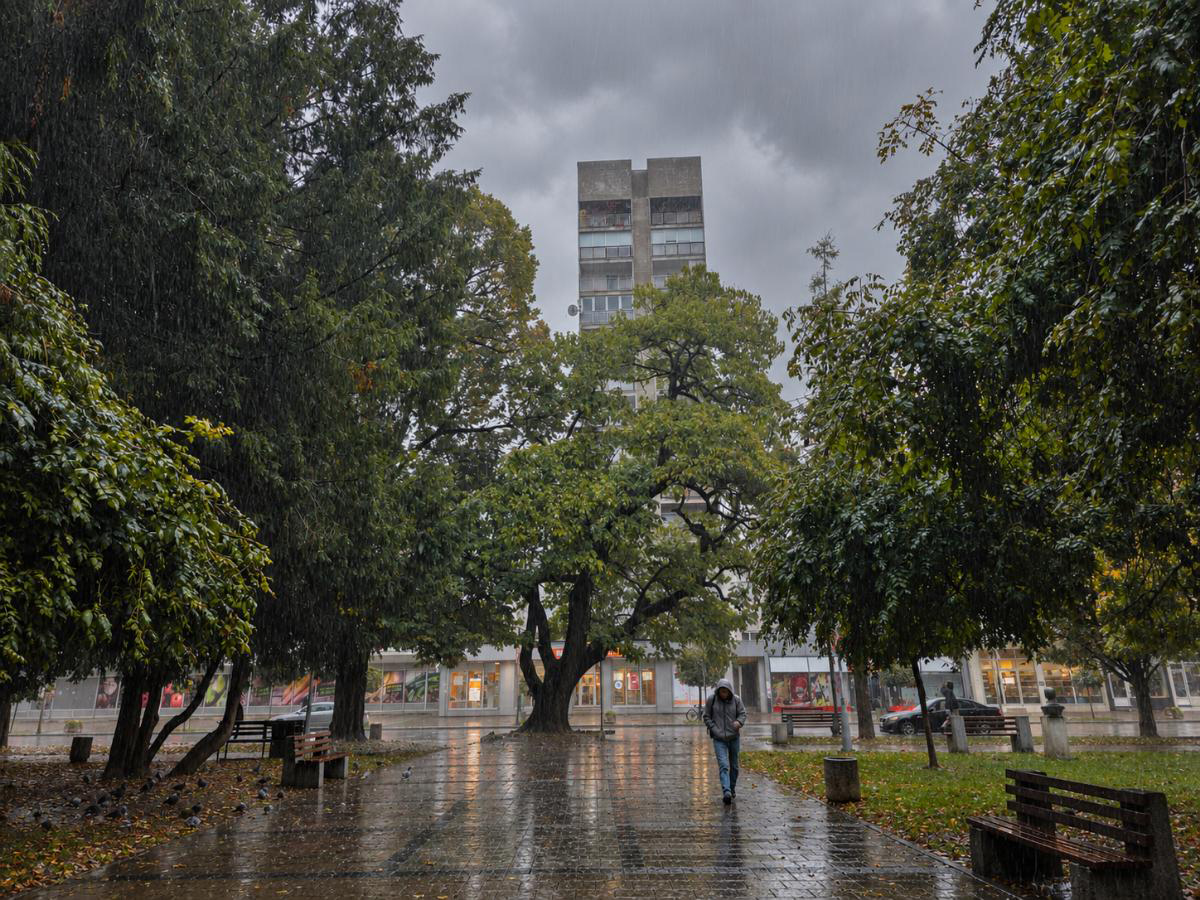 VRIJEME: Doboj osvanuo pod tamnim oblacima i kišom, tokom dana svježije