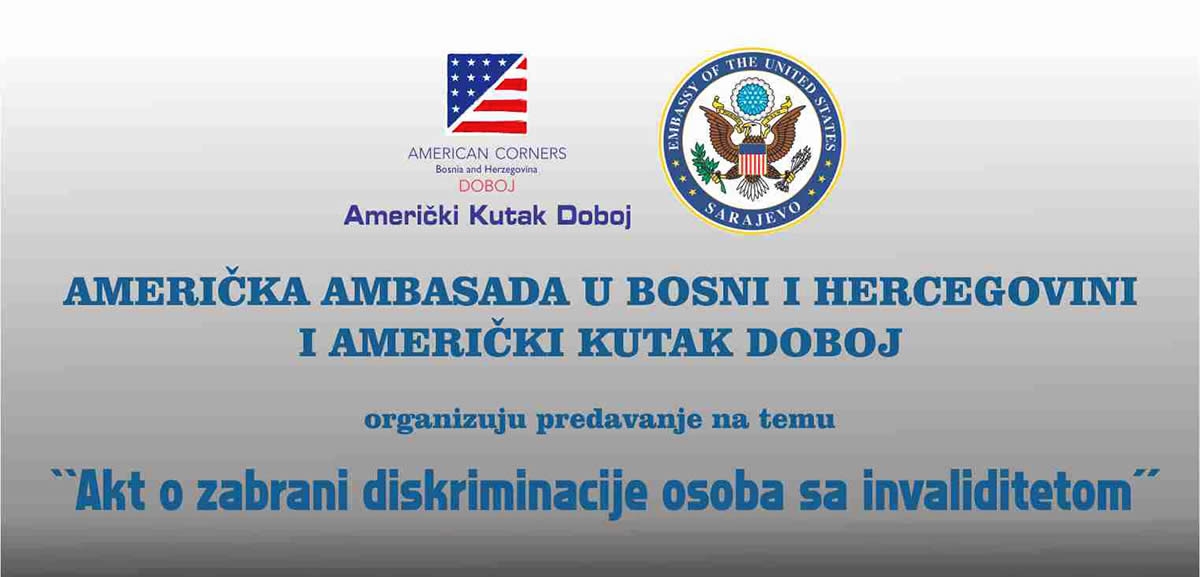 DOBOJ: Akt o zabrani diskriminacije osoba sa invaliditetom